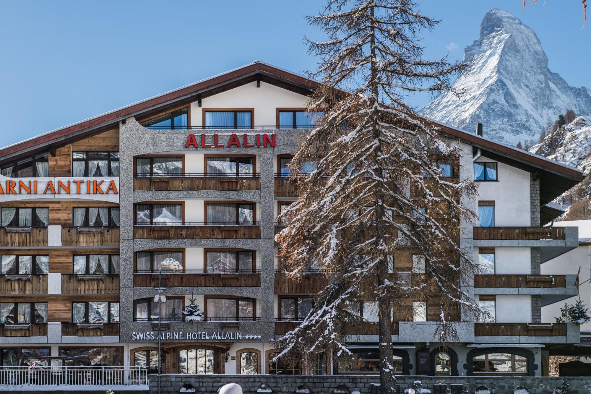 Swiss Alpine Hotel Allalin Zermatt Bagian luar foto